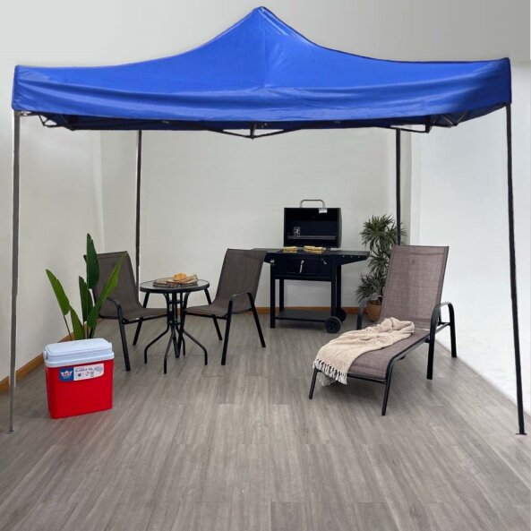 Toldo Plegable Azul