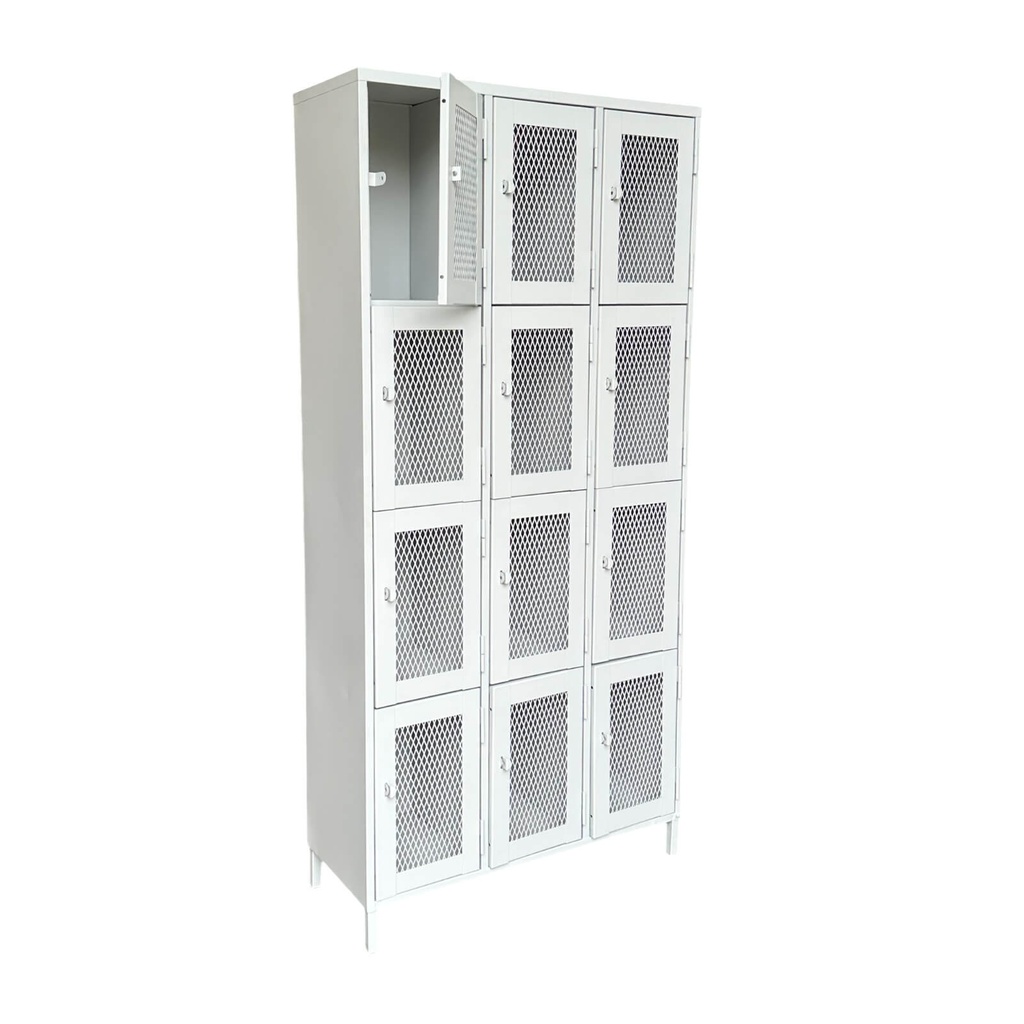 Locker de 12 puertas con malla | DisMueble