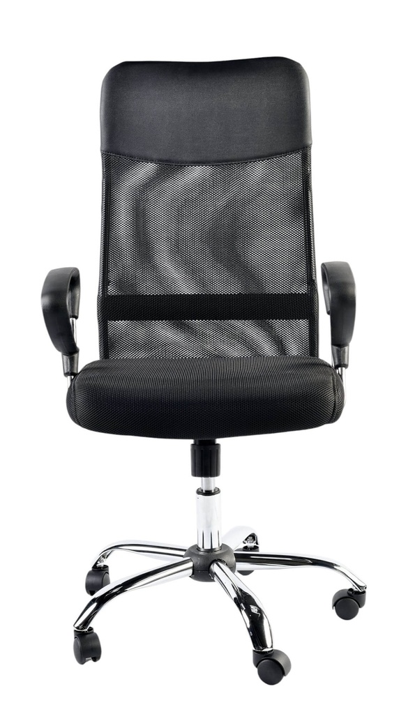Silla ejecutiva ergonómica en malla negra