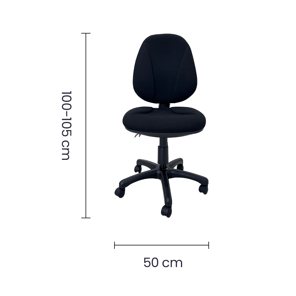 Silla secretarial en tela
