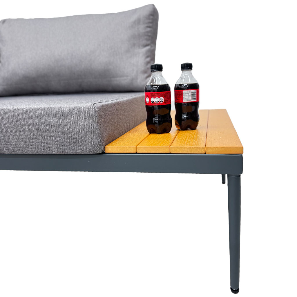 Juego de sala L con mesa