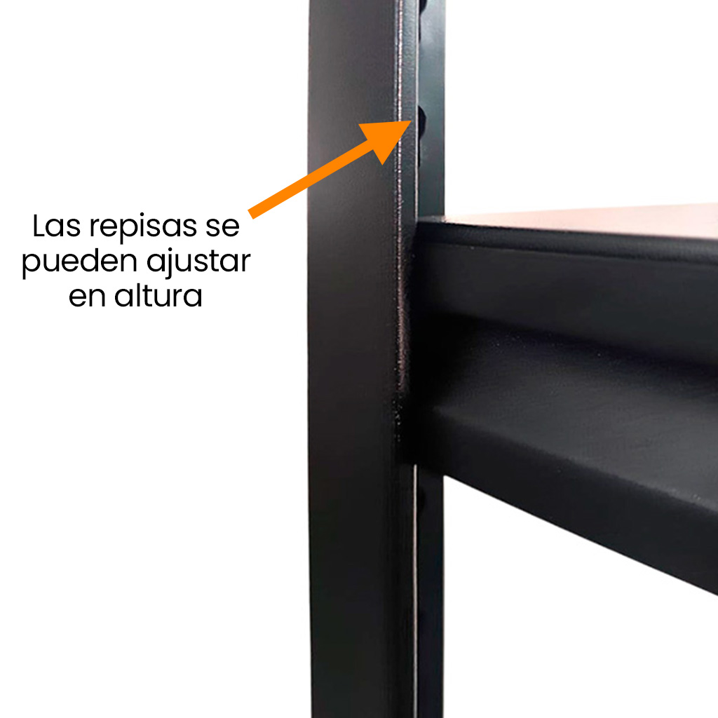 Estante metálico ajustable