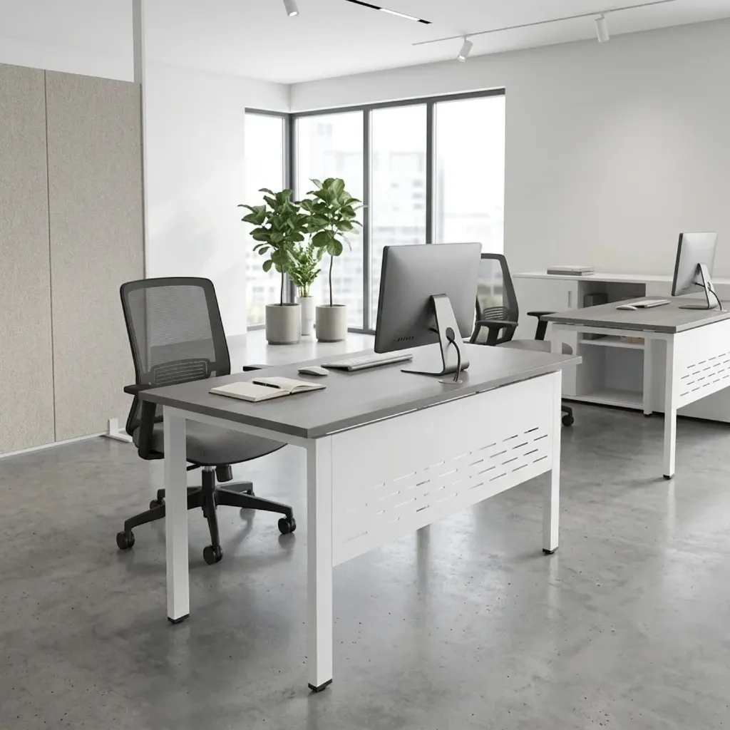 Escritorio_de_Oficina_en_Melamina_Gris_con_Estructura_Metálica_Blanca_de_120_cm_3.webp