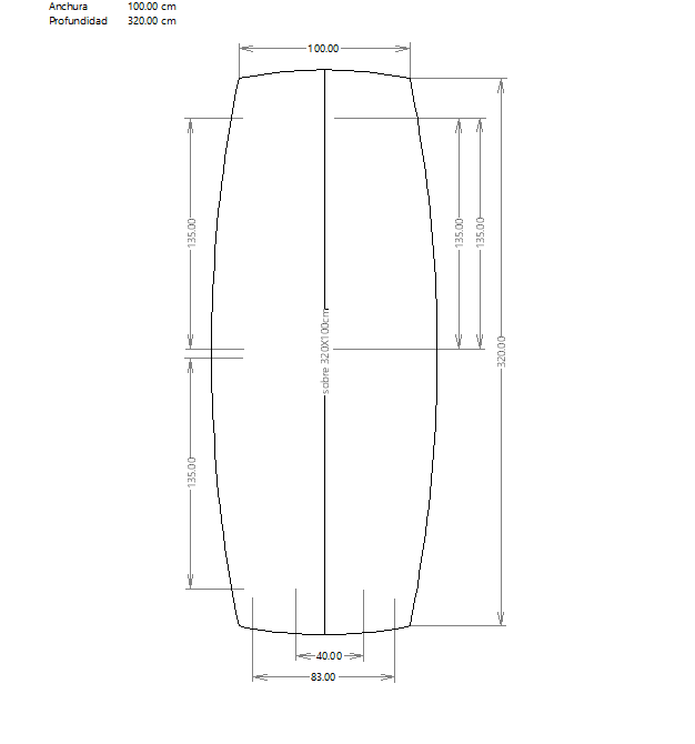 Mesa de reuniones metal y madera para 8 personas