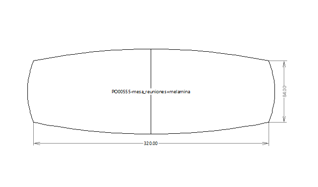 Mesa de reuniones en madera para 8 personas