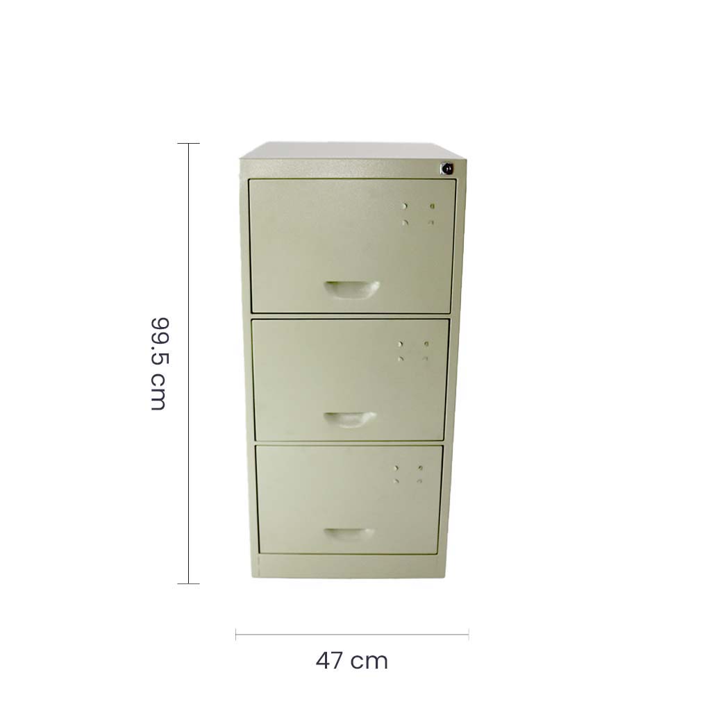 ARCHIVERO METAL 3 GAVETAS BEIGE