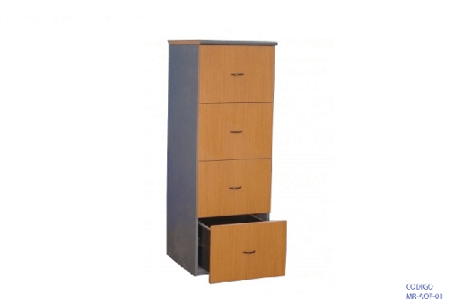 [MR-AOF-01] Archivo de 4 gavetas en melamina