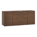 Credenza en Melamina con 2 Puertas y 3 Gavetas