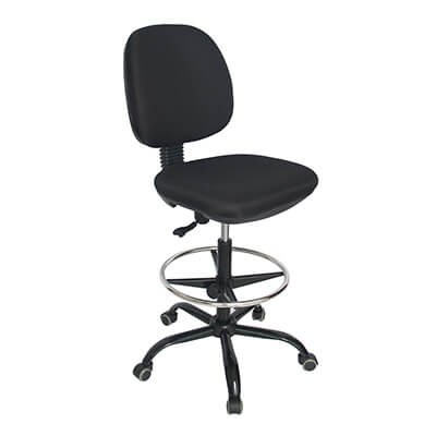 Silla de cajero con descansa pies ajustable