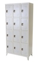 Locker metálico de 12 compartimientos color beige