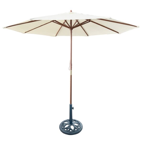 [TK-SOM-01] SOMBRILLA 270CM MADERA DIA 35MM BEIGE