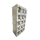 Locker metálico de 15 compartimentos con puertas de malla