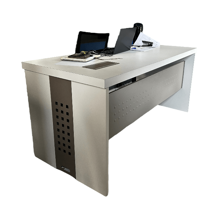 Escritorio Ejecutivo Lineal con Faldón Metálico 150 cm