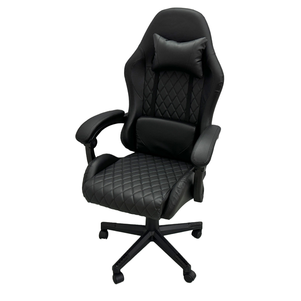 [TK-SI-02] SILLA GAMER VINILO NEGRO