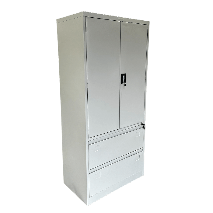 [MC-ARM-36-BG] Armario metálico con archivo lateral y llavín (Beige)