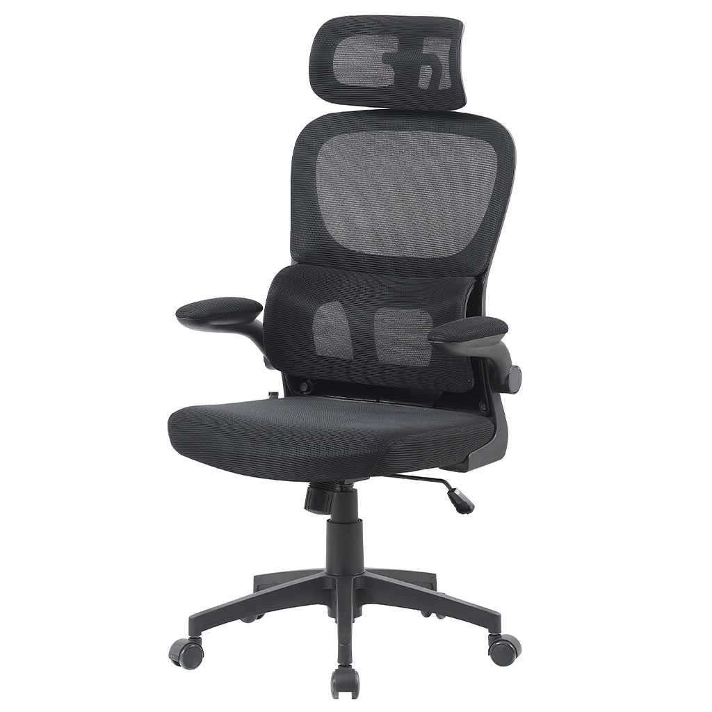 [TK-SI-68] SILLA EJECUTIVA MALLA NEGRA
