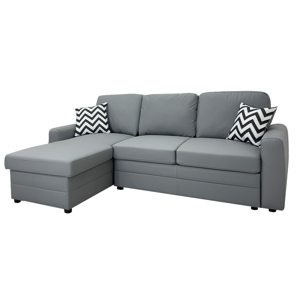 [TK-SF-73] SALA EN L VINILO ANTIRAYADURAS GRIS
