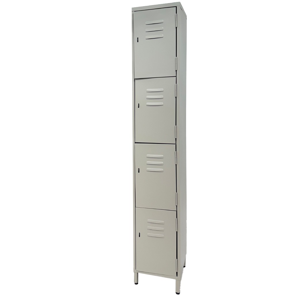 [MC-LK-25] Locker metálico de 4 puertas o espacios con aldaba