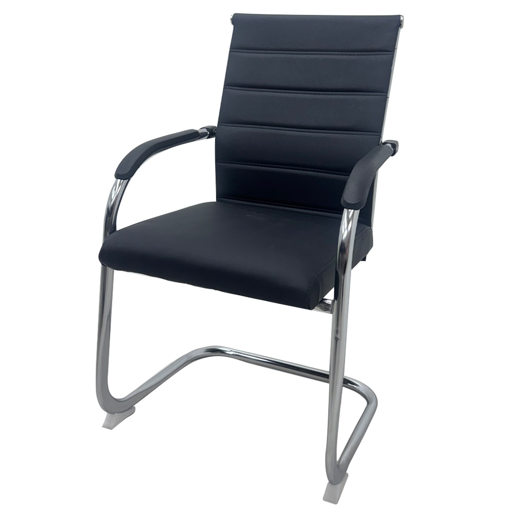 [TK-SI-82] SILLA ESPERA VINILO NEGRO