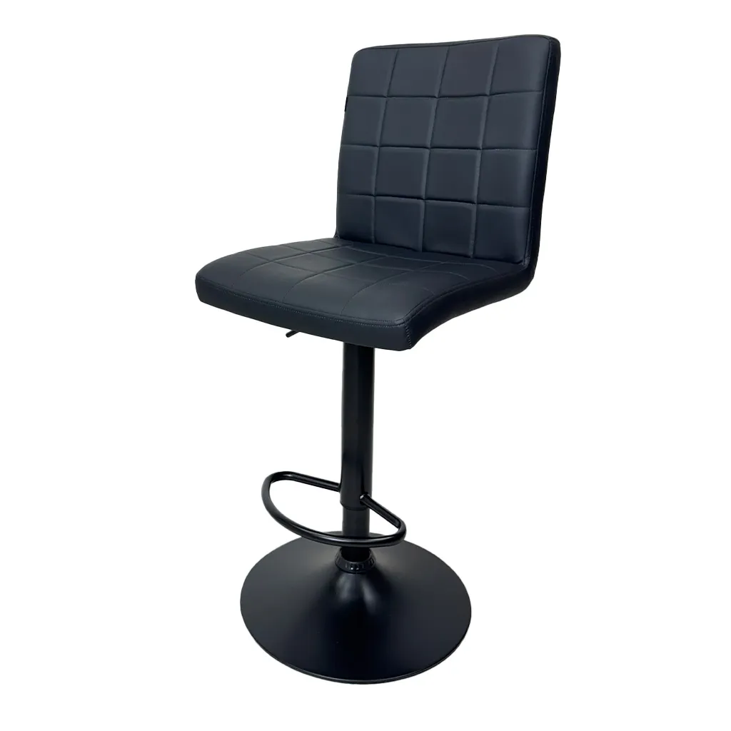 [TK-SI-90] SILLA BAR VINILO ANTIRAYAUDRA NEGRA