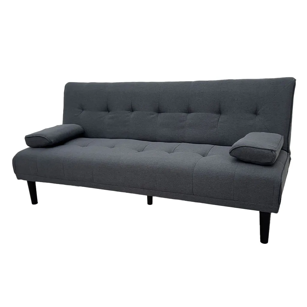 [TK-SA-4371] SOFÁ CAMA TELA LINO GRIS