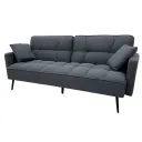 SOFÁ CAMA TELA LINO GRIS