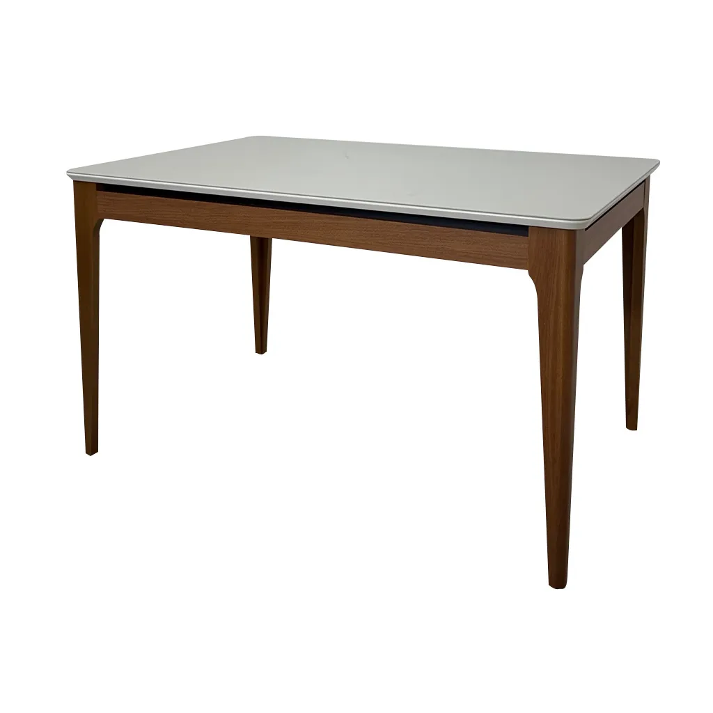 MESA COMEDOR 135CM C/VIDRIO NATURAL