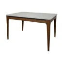 MESA COMEDOR 135CM C/VIDRIO NATURAL