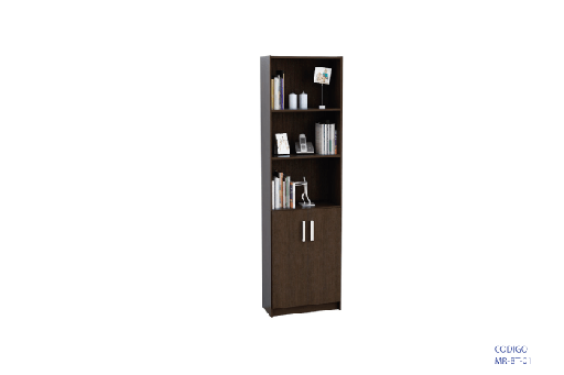 [MR-BT-01] Biblioteca de dos puertas y tres estantes