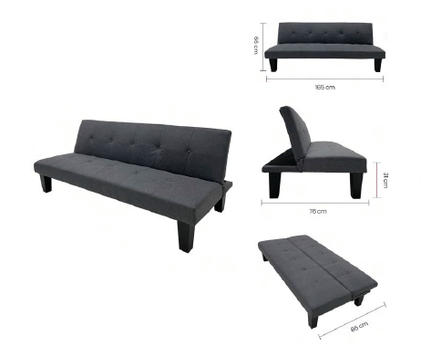 [TK-SF-29] Sofa Cama Color Gris