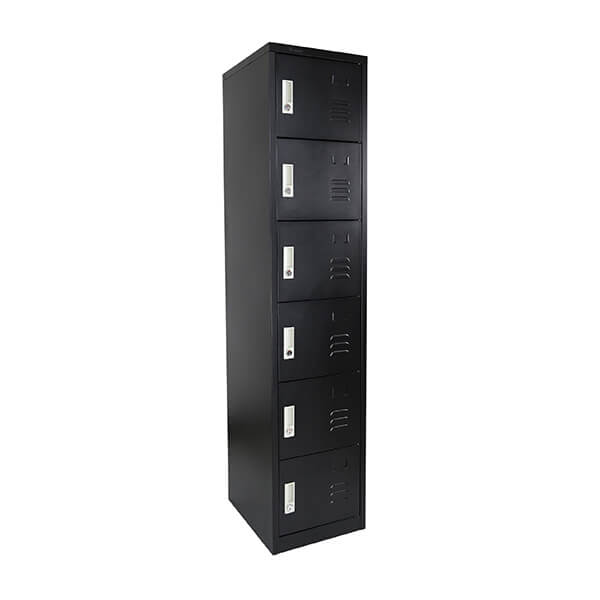 Locker metálico de 6 puertas o compartimientos con llave | DisMueble